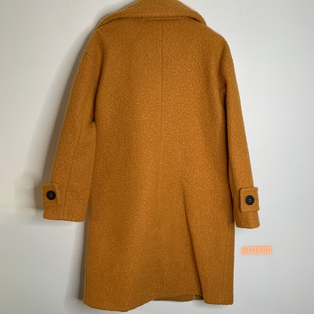 BCBGMAXAZRIA: MARIGOLD BUTTON OVERSIZED PEACOAT - Picture 10 of 12